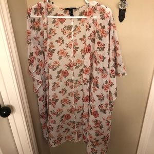 Sheer floral kimono!